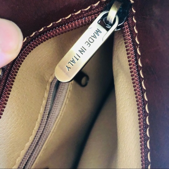 Isa 1982 Roma Medium Size Genuine Leather Handbag Made in Italy Purse Tote - Picture 8 of 12